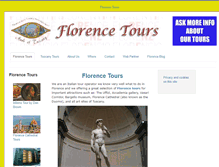 Tablet Screenshot of florencetourstuscany.com